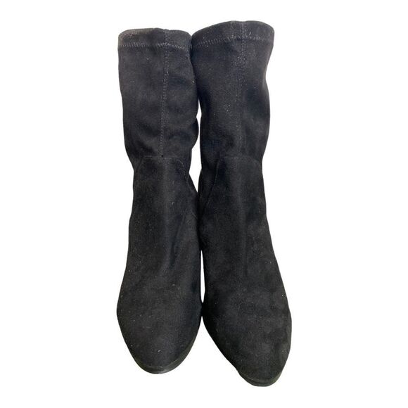 #117 FOREVER 21 Ankle Sock Boots in Black - Picture 3 of 6